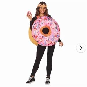Adult Dunkin’ Strawberry Frosted Donut Costume